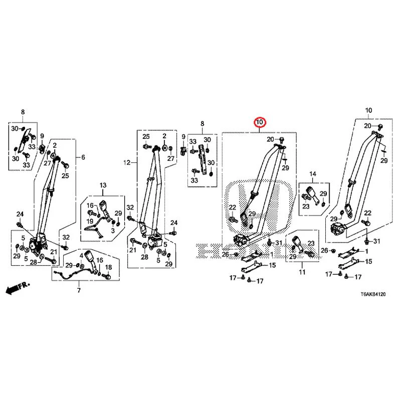 [NEW] JDM HONDA ODYSSEY RC1 2021 Seat Belt (Front/Middle) (Cradle Seat) GENUINE OEM - Image 11