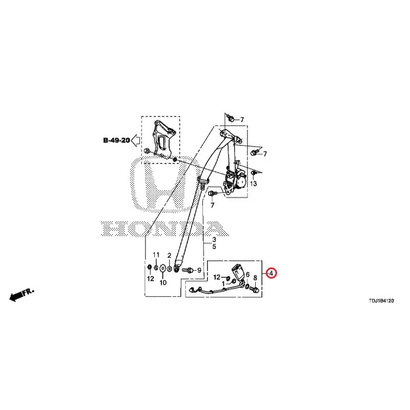 [NEW] JDM HONDA S660 JW5 2020 Seat Belt GENUINE OEM - Image 5