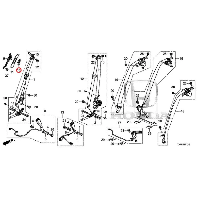 [NEW] JDM HONDA INSIGHT ZE4 2021 Seat Belt GENUINE OEM - Image 11