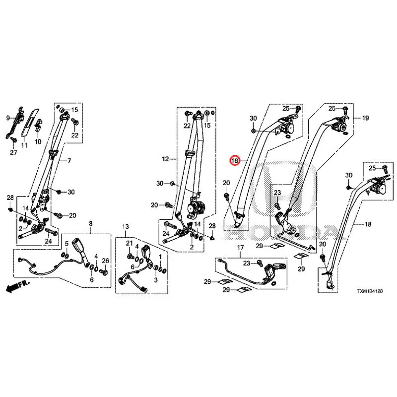 [NEW] JDM HONDA INSIGHT ZE4 2021 Seat Belt GENUINE OEM - Image 17
