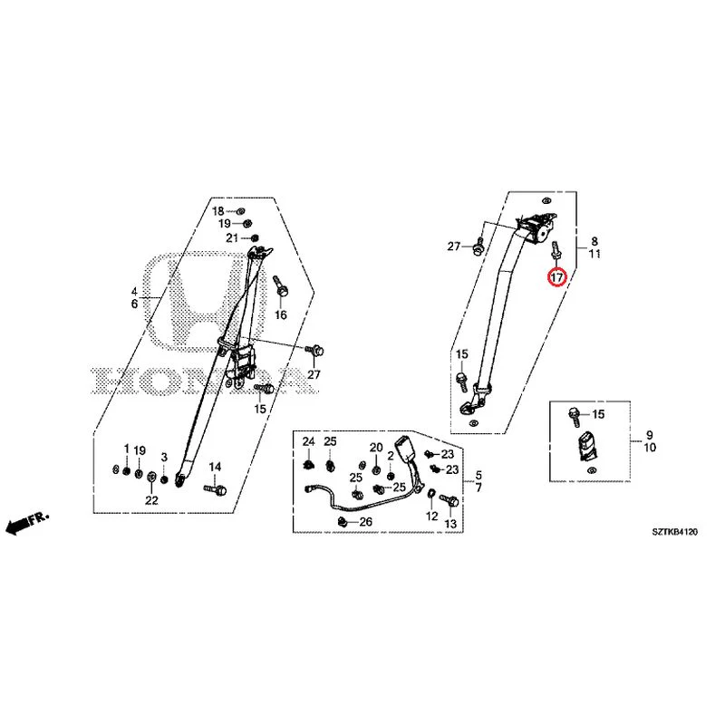 [NEW] JDM HONDA CR-Z ZF2 2016 Seat Belt GENUINE OEM - Image 18