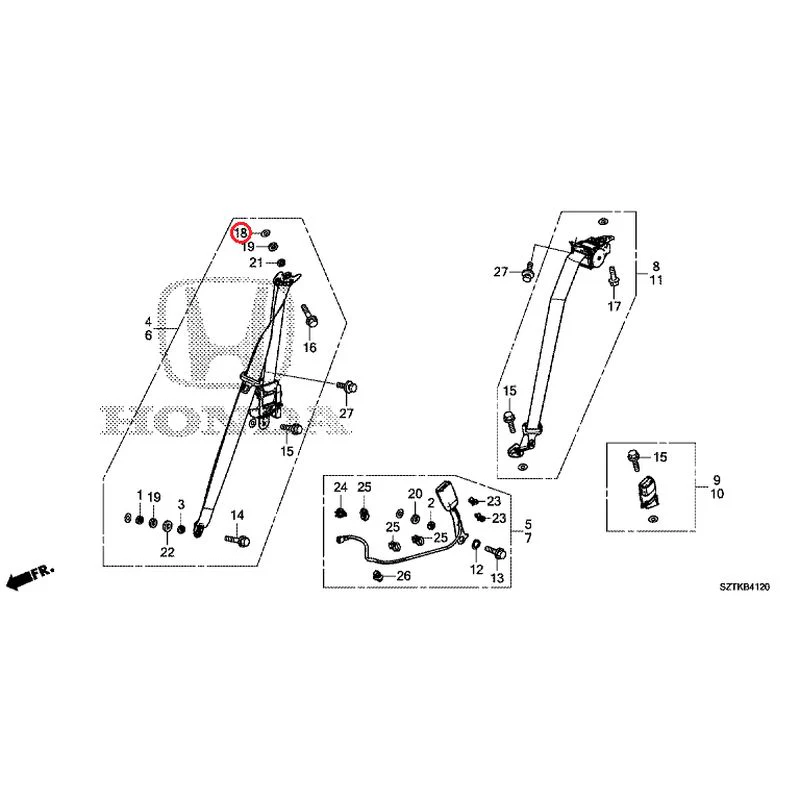 [NEW] JDM HONDA CR-Z ZF2 2016 Seat Belt GENUINE OEM - Image 19