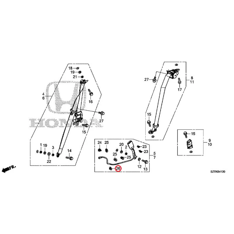[NEW] JDM HONDA CR-Z ZF2 2016 Seat Belt GENUINE OEM - Image 27