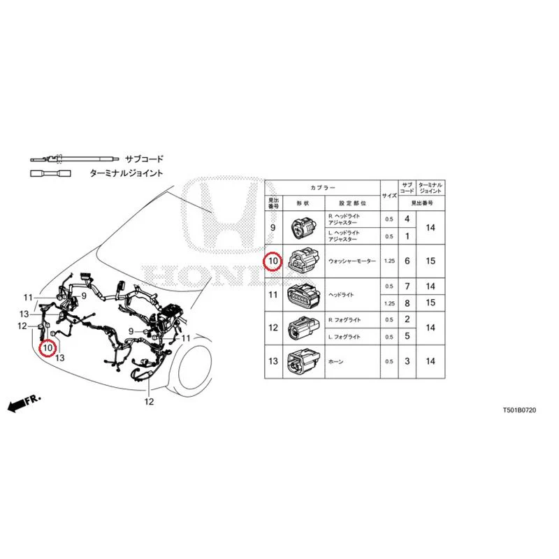 [NEW] JDM HONDA CIVIC FL4 2023 Electrical Connector (Front) GENUINE OEM - Image 11