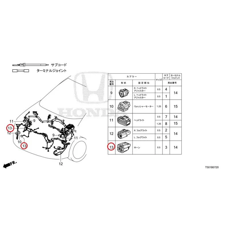 [NEW] JDM HONDA CIVIC FL4 2023 Electrical Connector (Front) GENUINE OEM - Image 14