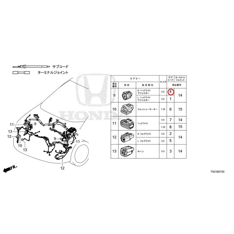 [NEW] JDM HONDA CIVIC FL4 2023 Electrical Connector (Front) GENUINE OEM - Image 5