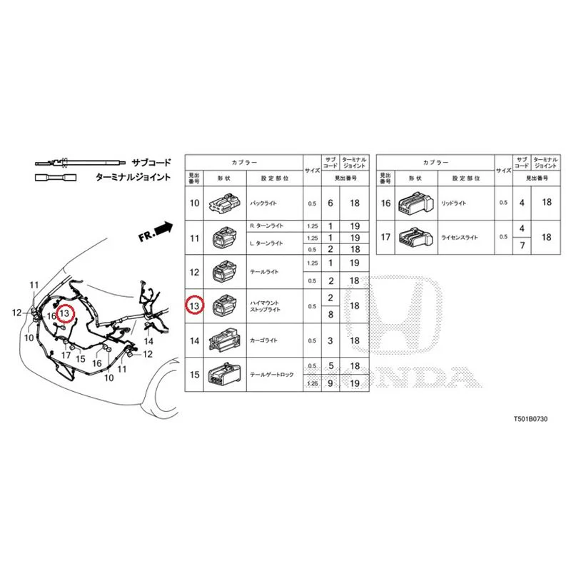 [NEW] JDM HONDA CIVIC FL4 2023 Electrical Connector (Rear) GENUINE OEM - Image 14