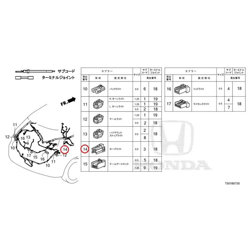 [NEW] JDM HONDA CIVIC FL4 2023 Electrical Connector (Rear) GENUINE OEM - Image 15
