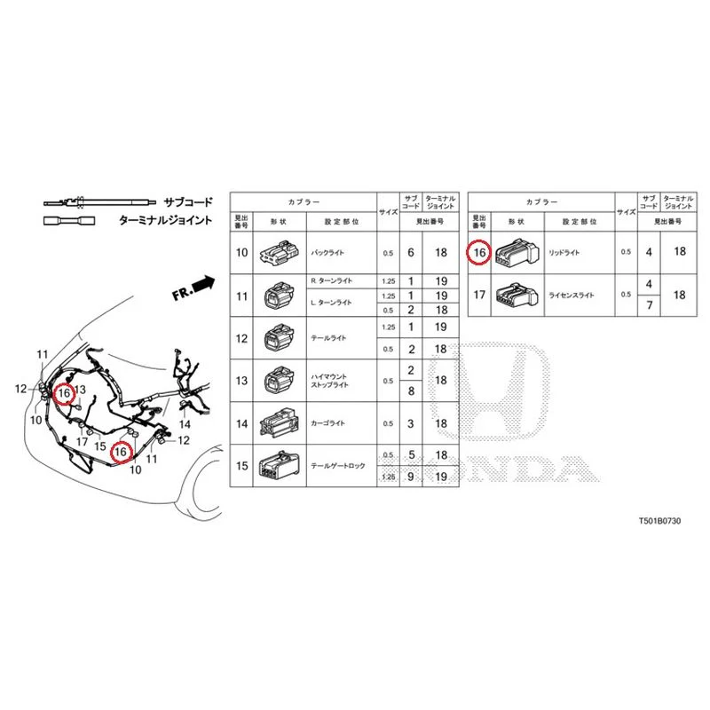 [NEW] JDM HONDA CIVIC FL4 2023 Electrical Connector (Rear) GENUINE OEM - Image 17