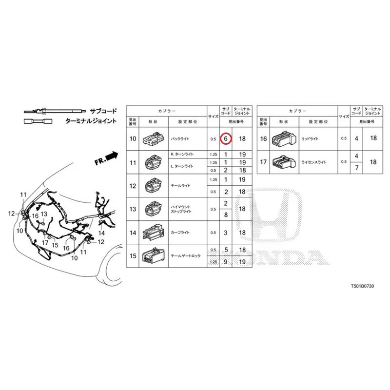 [NEW] JDM HONDA CIVIC FL4 2023 Electrical Connector (Rear) GENUINE OEM - Image 7