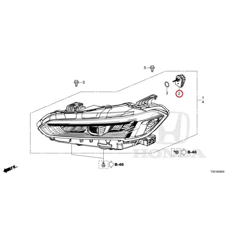 [NEW] JDM HONDA CIVIC FL4 2023 Headlight GENUINE OEM - Image 3