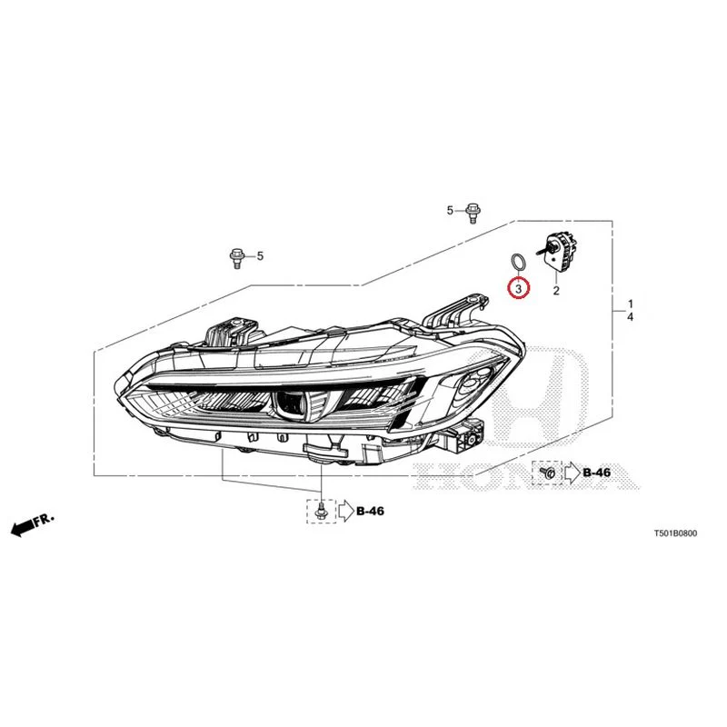 [NEW] JDM HONDA CIVIC FL4 2023 Headlight GENUINE OEM - Image 4