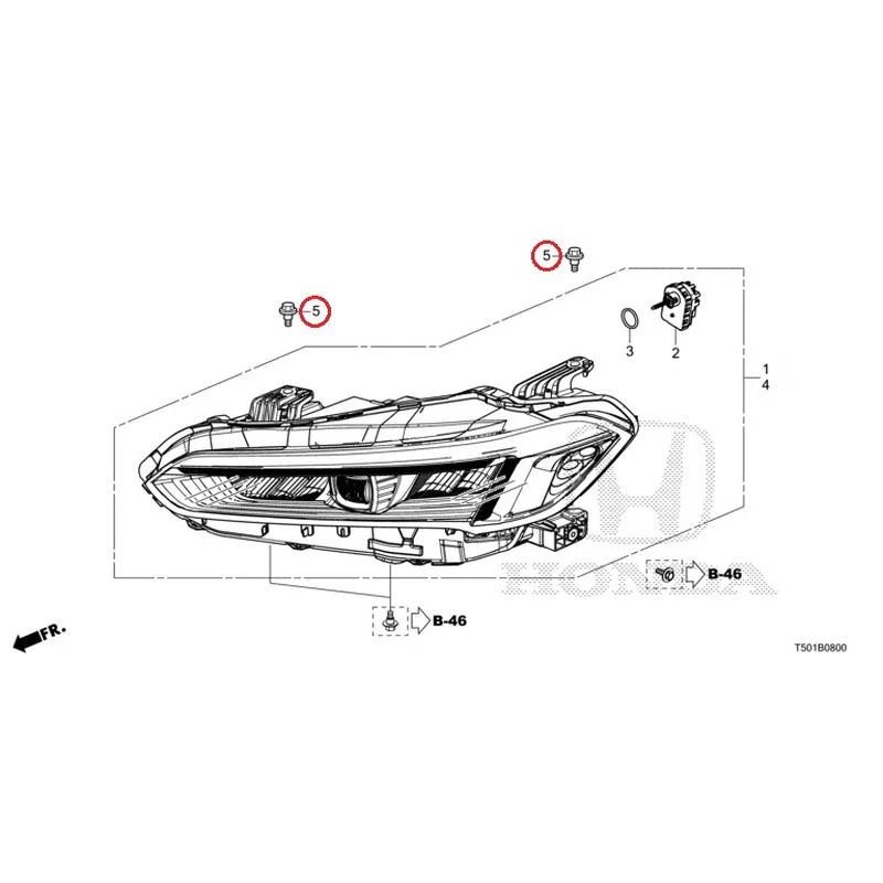 [NEW] JDM HONDA CIVIC FL4 2023 Headlight GENUINE OEM - Image 6