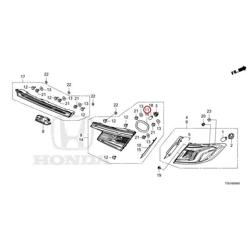 [NEW] JDM HONDA CIVIC FL4 2023 Tail Lights/License Lights GENUINE OEM - Image 12