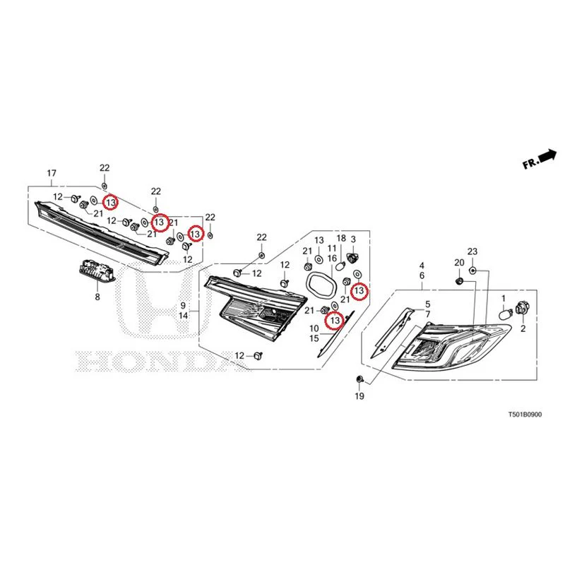 [NEW] JDM HONDA CIVIC FL4 2023 Tail Lights/License Lights GENUINE OEM - Image 14
