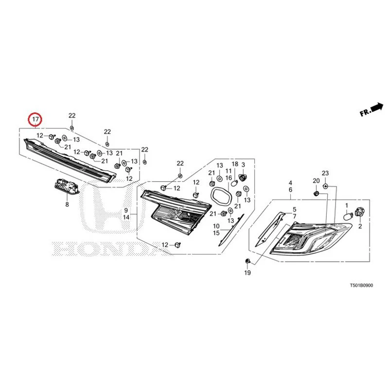 [NEW] JDM HONDA CIVIC FL4 2023 Tail Lights/License Lights GENUINE OEM - Image 18
