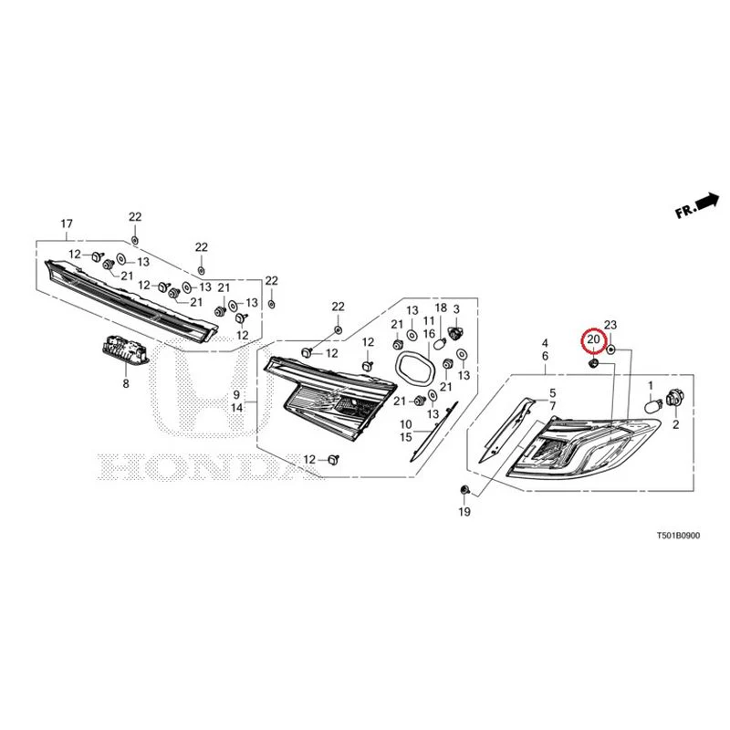[NEW] JDM HONDA CIVIC FL4 2023 Tail Lights/License Lights GENUINE OEM - Image 21