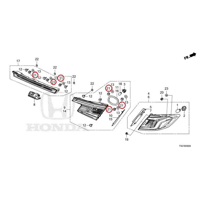 [NEW] JDM HONDA CIVIC FL4 2023 Tail Lights/License Lights GENUINE OEM - Image 22