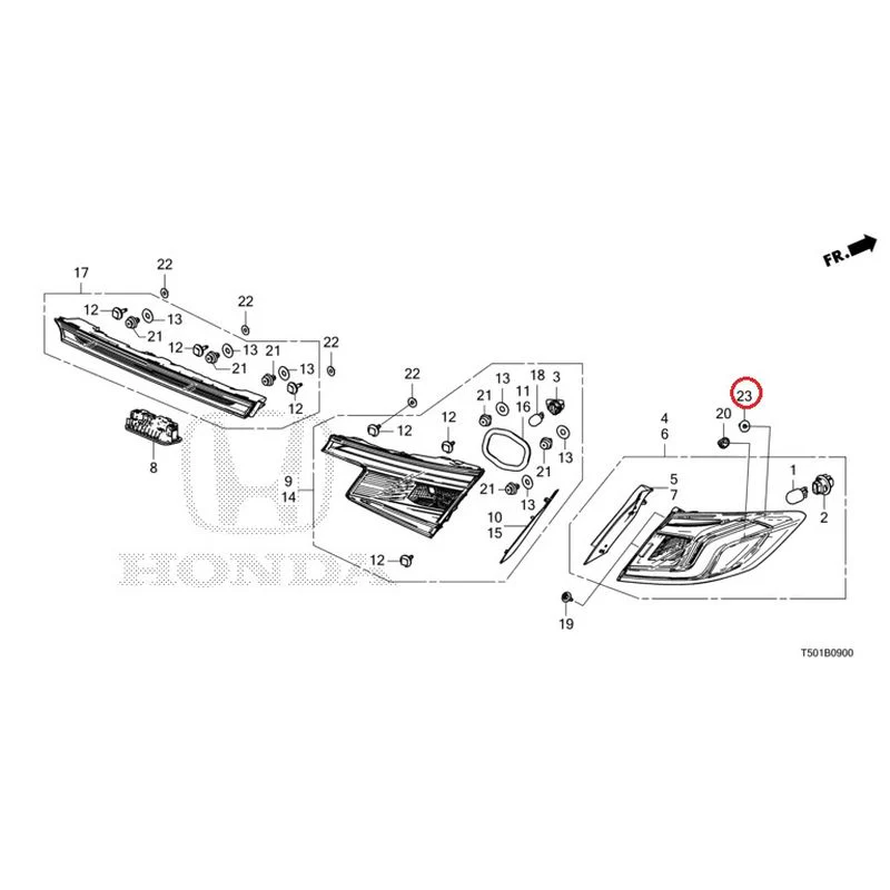[NEW] JDM HONDA CIVIC FL4 2023 Tail Lights/License Lights GENUINE OEM - Image 24