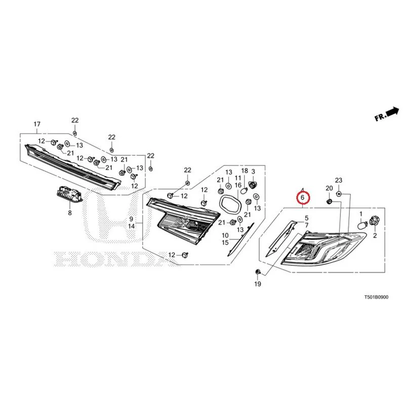 [NEW] JDM HONDA CIVIC FL4 2023 Tail Lights/License Lights GENUINE OEM - Image 7