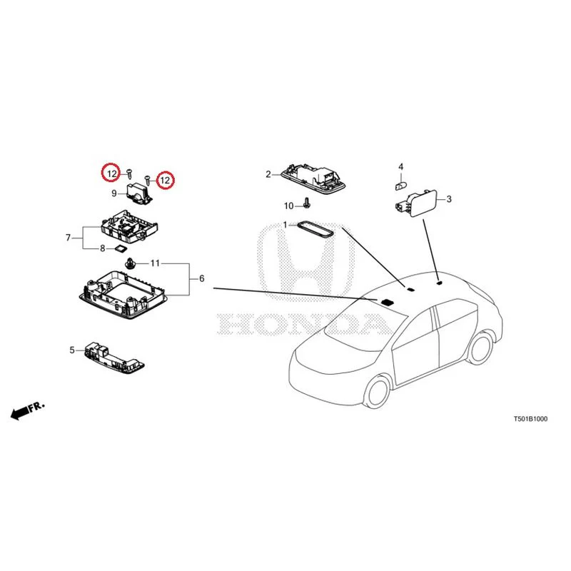[NEW] JDM HONDA CIVIC FL4 2023 Interior Lights GENUINE OEM - Image 13