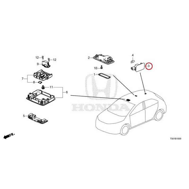 [NEW] JDM HONDA CIVIC FL4 2023 Interior Lights GENUINE OEM - Image 4