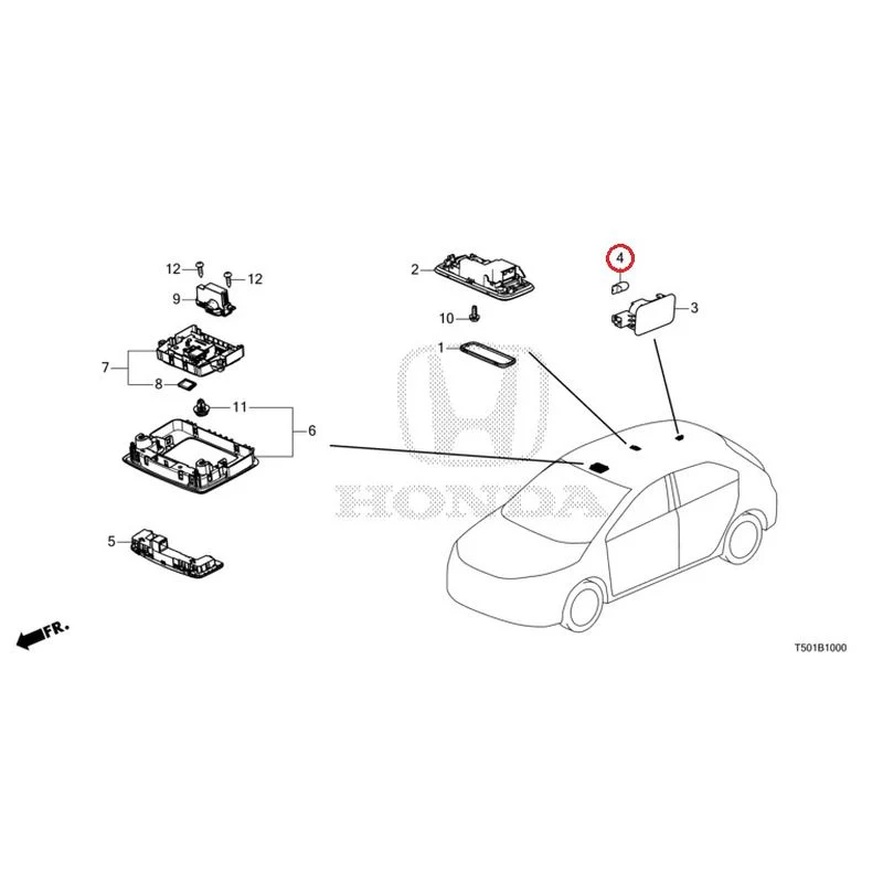 [NEW] JDM HONDA CIVIC FL4 2023 Interior Lights GENUINE OEM - Image 5