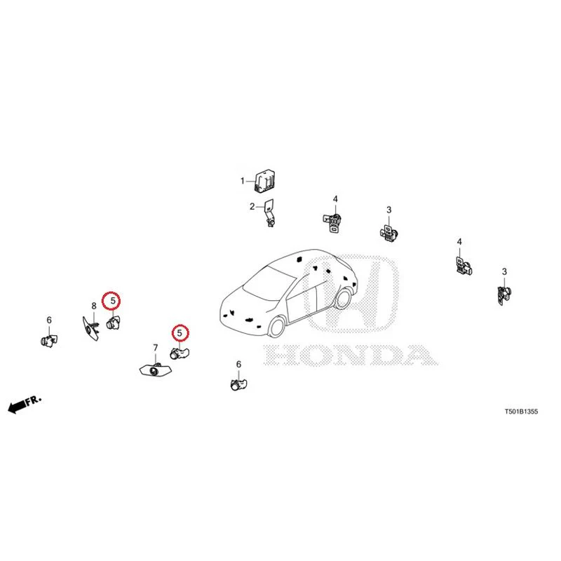 [NEW] JDM HONDA CIVIC FL4 2023 Parking Sensor GENUINE OEM - Image 14