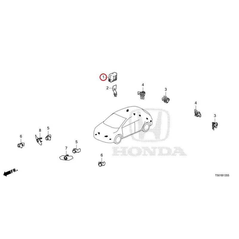 [NEW] JDM HONDA CIVIC FL4 2023 Parking Sensor GENUINE OEM - Image 2