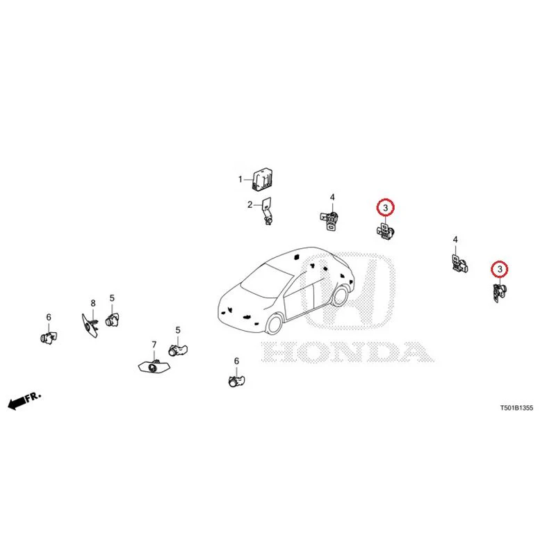 [NEW] JDM HONDA CIVIC FL4 2023 Parking Sensor GENUINE OEM - Image 8