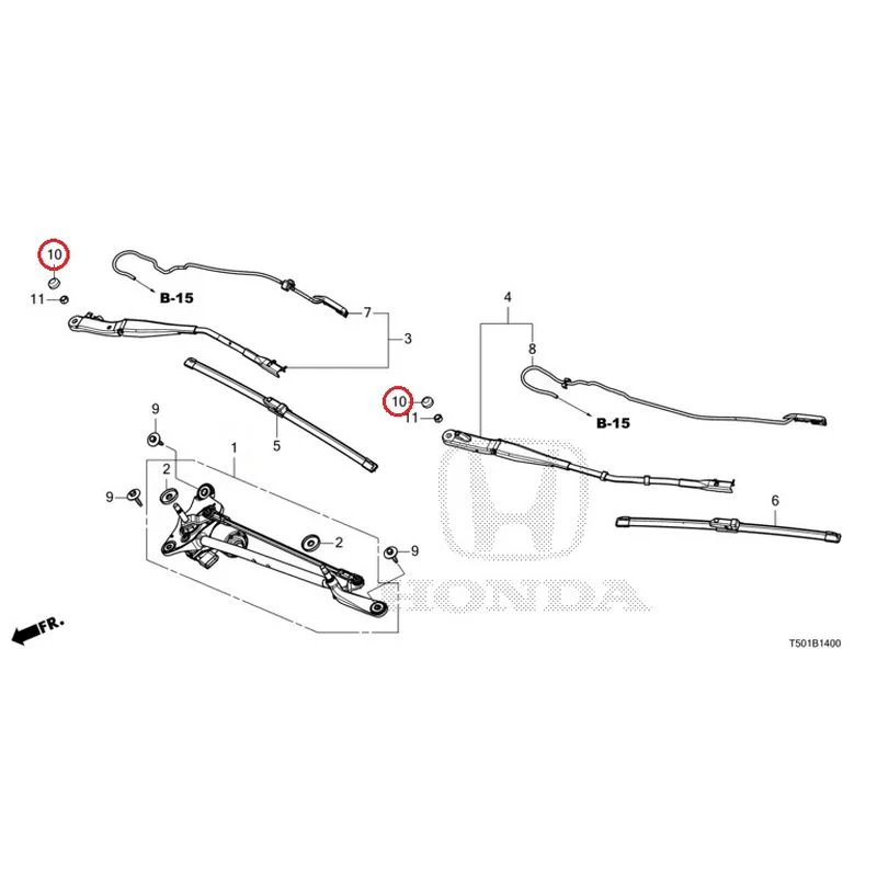 [NEW] JDM HONDA CIVIC FL4 2023 Front Windshield Wiper GENUINE OEM - Image 11