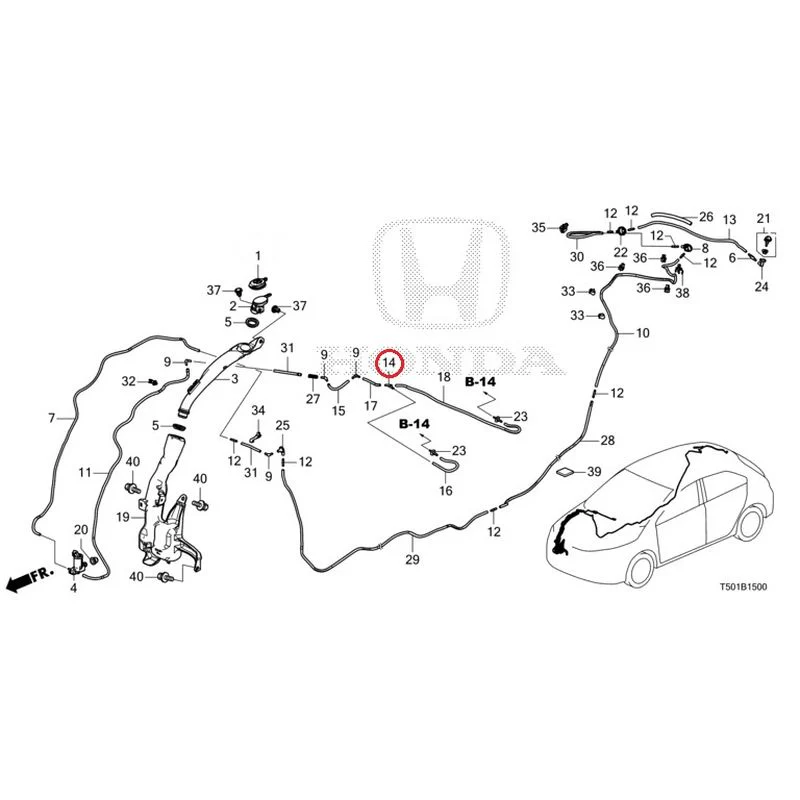 [NEW] JDM HONDA CIVIC FL4 2023 Windshield Washer GENUINE OEM - Image 15