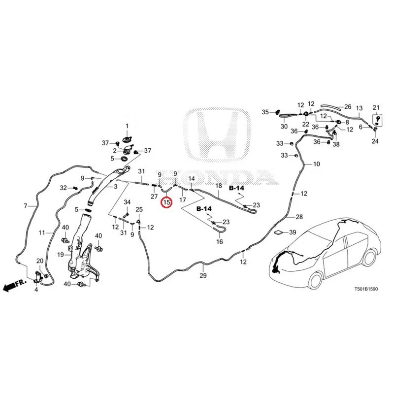 [NEW] JDM HONDA CIVIC FL4 2023 Windshield Washer GENUINE OEM - Image 16