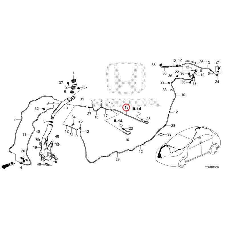 [NEW] JDM HONDA CIVIC FL4 2023 Windshield Washer GENUINE OEM - Image 19