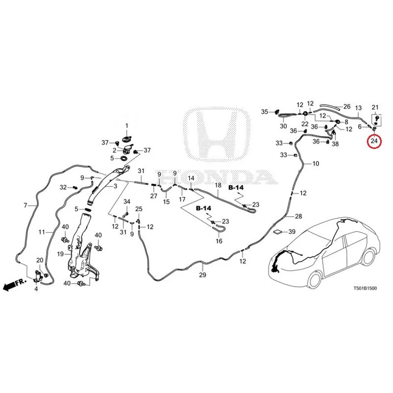 [NEW] JDM HONDA CIVIC FL4 2023 Windshield Washer GENUINE OEM - Image 25