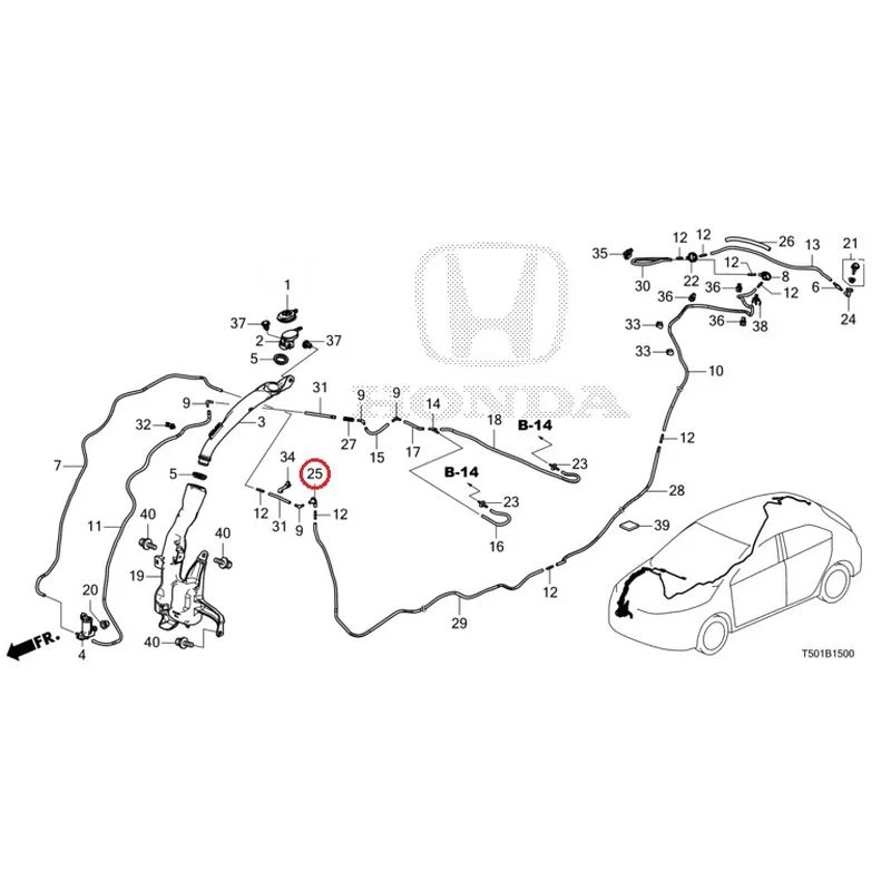 [NEW] JDM HONDA CIVIC FL4 2023 Windshield Washer GENUINE OEM - Image 26