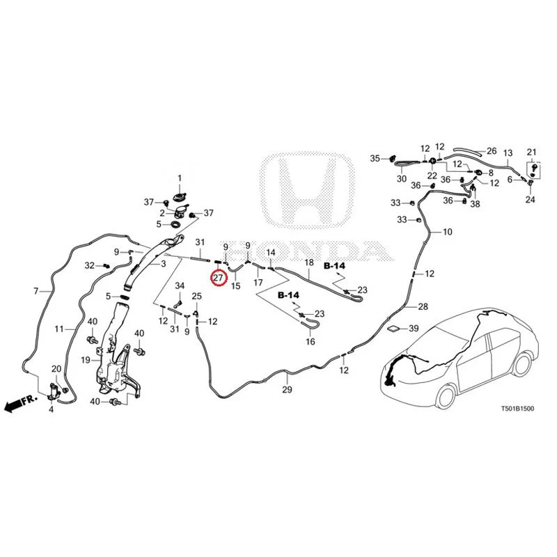 [NEW] JDM HONDA CIVIC FL4 2023 Windshield Washer GENUINE OEM - Image 28