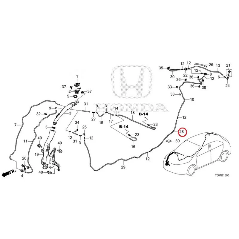 [NEW] JDM HONDA CIVIC FL4 2023 Windshield Washer GENUINE OEM - Image 29