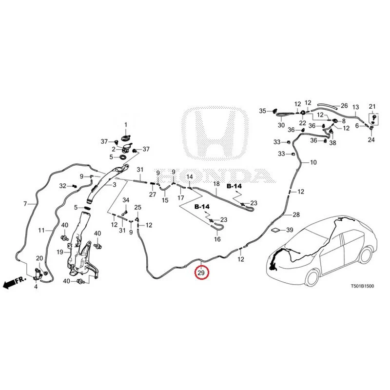 [NEW] JDM HONDA CIVIC FL4 2023 Windshield Washer GENUINE OEM - Image 30