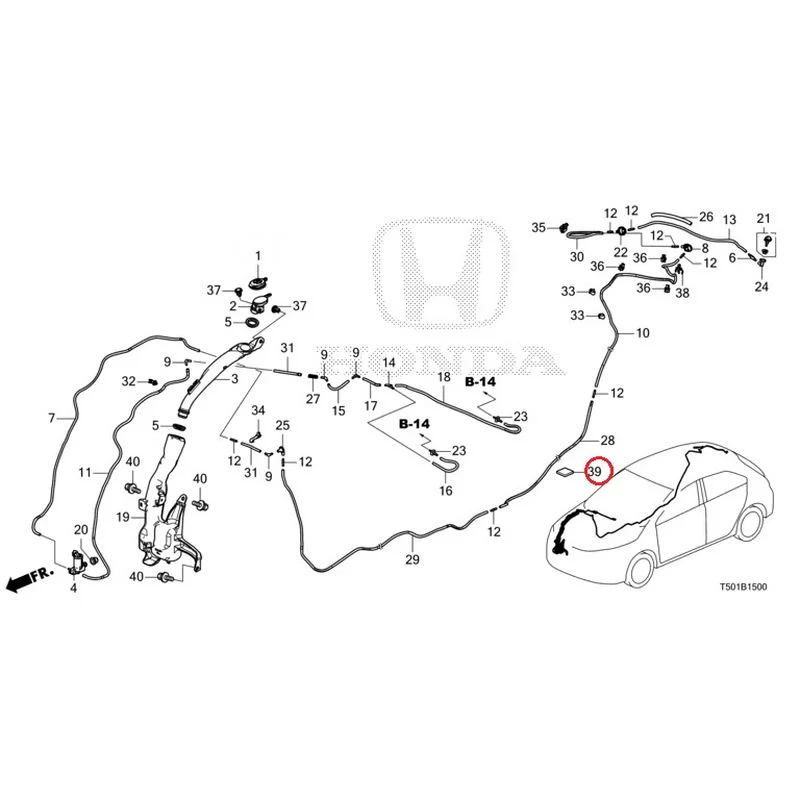 [NEW] JDM HONDA CIVIC FL4 2023 Windshield Washer GENUINE OEM - Image 40