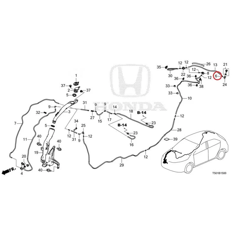 [NEW] JDM HONDA CIVIC FL4 2023 Windshield Washer GENUINE OEM - Image 7