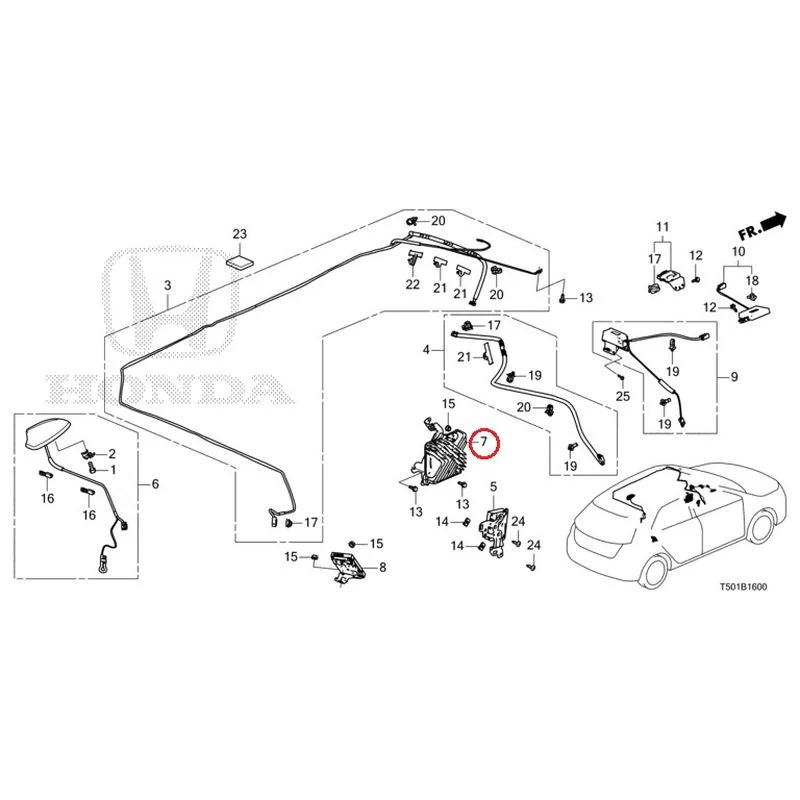 [NEW] JDM HONDA CIVIC FL4 2023 Antenna GENUINE OEM - Image 12