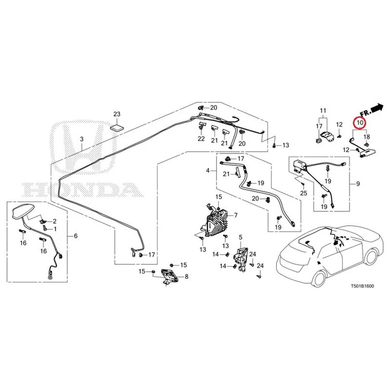 [NEW] JDM HONDA CIVIC FL4 2023 Antenna GENUINE OEM - Image 15