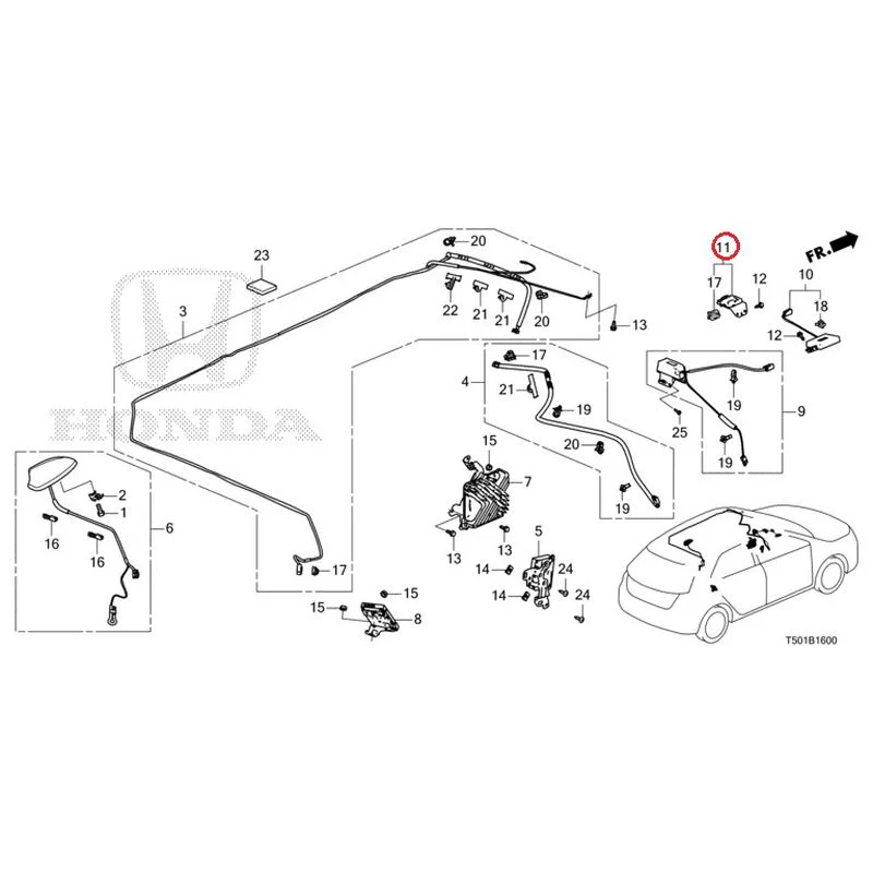[NEW] JDM HONDA CIVIC FL4 2023 Antenna GENUINE OEM - Image 16