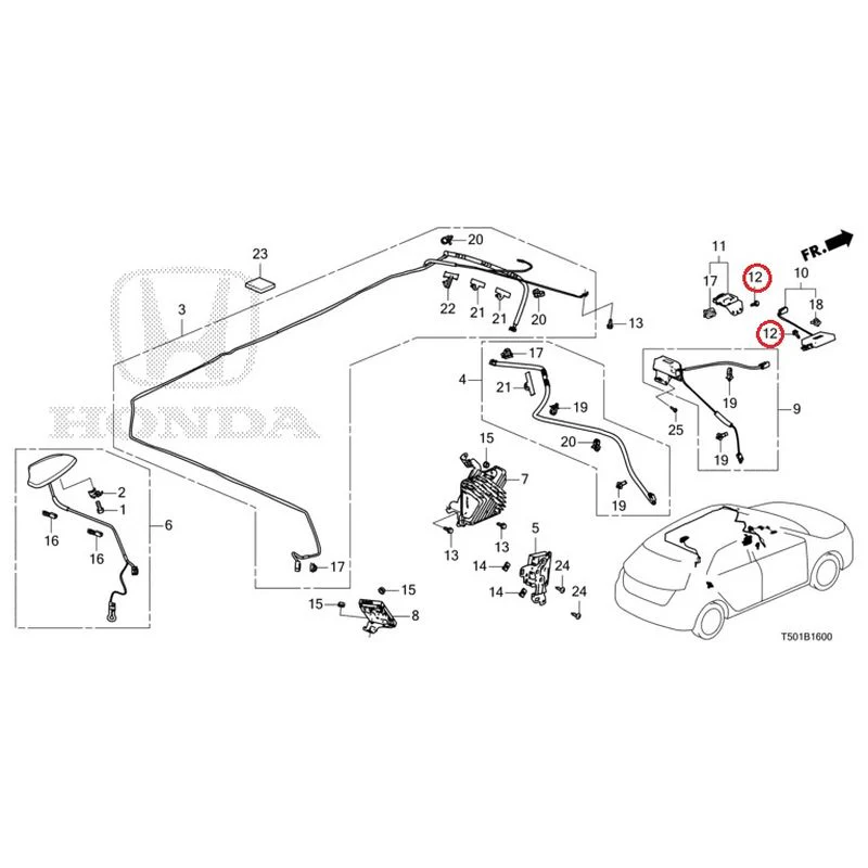 [NEW] JDM HONDA CIVIC FL4 2023 Antenna GENUINE OEM - Image 17