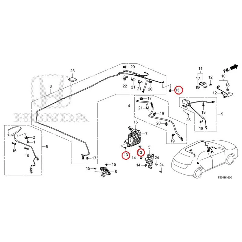 [NEW] JDM HONDA CIVIC FL4 2023 Antenna GENUINE OEM - Image 18