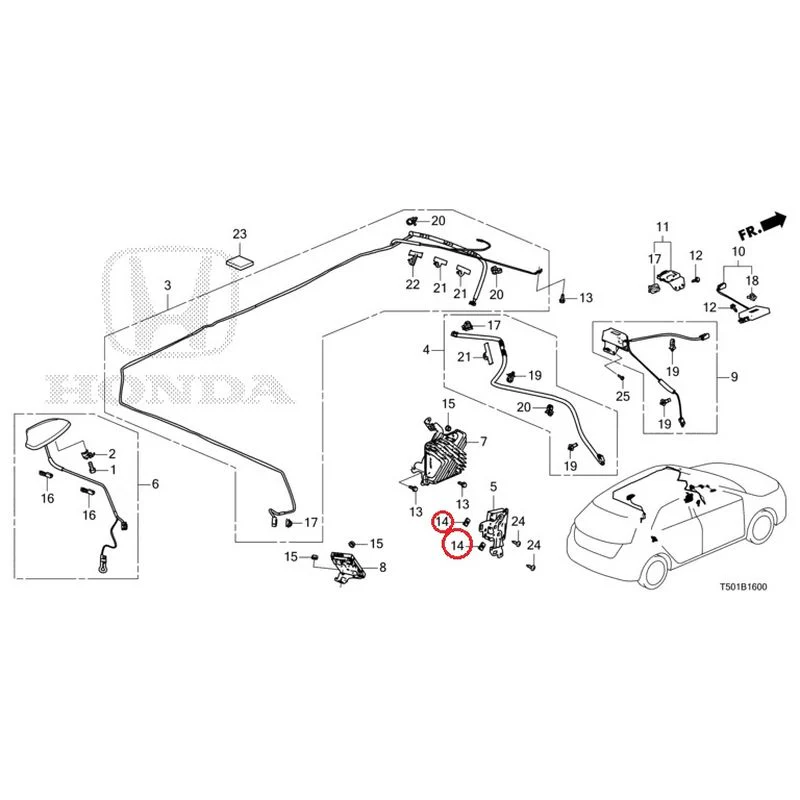 [NEW] JDM HONDA CIVIC FL4 2023 Antenna GENUINE OEM - Image 19