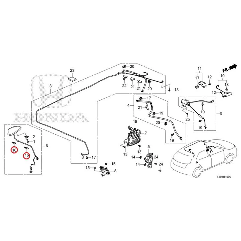 [NEW] JDM HONDA CIVIC FL4 2023 Antenna GENUINE OEM - Image 21