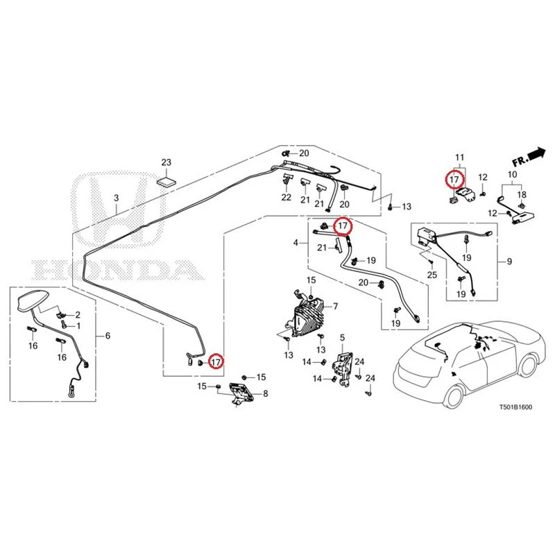 [NEW] JDM HONDA CIVIC FL4 2023 Antenna GENUINE OEM - Image 22