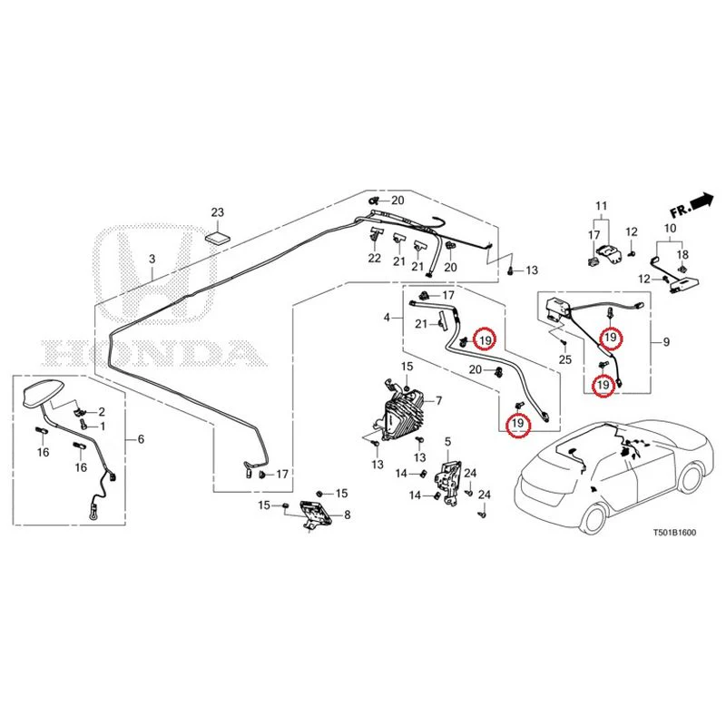 [NEW] JDM HONDA CIVIC FL4 2023 Antenna GENUINE OEM - Image 24